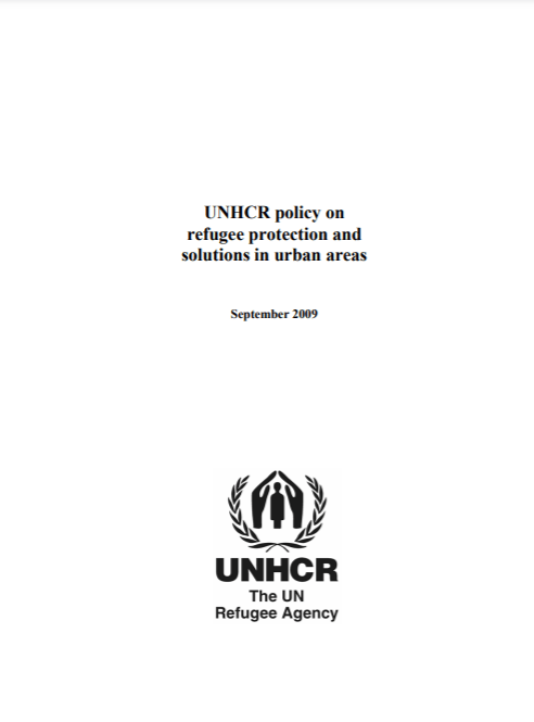 UNHCR policy on refugee protection in urban areas