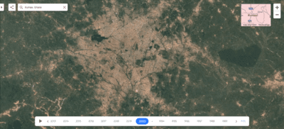 Kumasi in 2020. Google Earth
